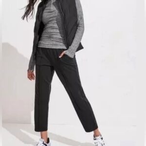 Athleta Venice Heathered Pintuck Pant Women’s‎ size M. black